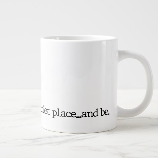 "...en zijn." Mok voor speciale poëzie