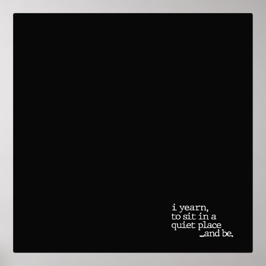 "...en zijn." Speciale gedichtenprint Folie Afdrukken (Voorkant)