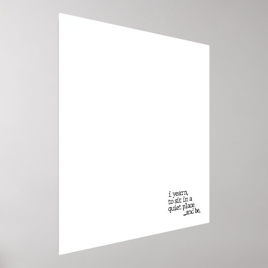 "...en zijn." Speciale gedichtenprint Folie Afdrukken (Laagn)