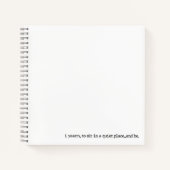 "...en zijn." Specialty Spiral Poetry Journal Notitieboek (Voorkant)