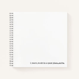 "...en zijn." Specialty Spiral Poetry Journal Notitieboek