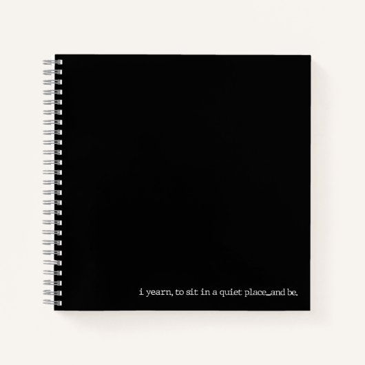 "...en zijn." Specialty Spiral Poetry Journal Notitieboek (Voorkant)