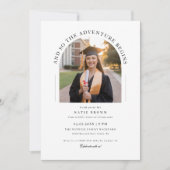 En zo begint het avontuur Afstudeerder Party Arch  Kaart (Voorkant)