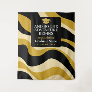 En zo begint het avontuur - Afstuderen achtergrond Wandkleed