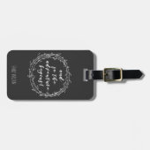 En zo begint het avontuur - Handgeschreven manuscr Bagagelabel (Voorkant horizontaal)