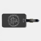 En zo begint het avontuur - Handgeschreven manuscr Bagagelabel (Achterkant horizontaal)