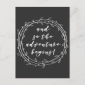 En zo begint het avontuur - Handgeschreven manuscr Briefkaart (Voorkant)