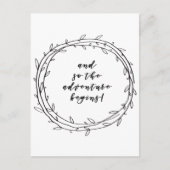 En zo begint het avontuur - Handgeschreven manuscr Briefkaart (Voorkant)