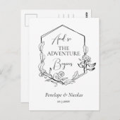 En zo begint het avontuur het datum Briefkaart te (Voorkant / Achterkant)