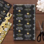 En zo begint het avontuur - het moderne Afstuderen Inpakpapier Vel