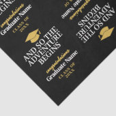 En zo begint het avontuur - het moderne Afstuderen Tissuepapier (Detail)