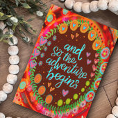 En zo begint het avontuur Inspirerend plezier Kaart