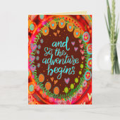 En zo begint het avontuur Inspirerend plezier Kaart (Voorkant)