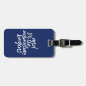 En zo begint het Avontuur - kan Kleur uitgeven Bagagelabel (Voorkant horizontaal)