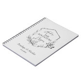 En zo begint het avontuur met de huwelijksplanning notitieboek (Linkerzijde)