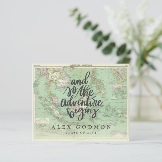 En zo begint het avontuur met de uitnodiging (Staand voorkant)