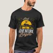 En zo begint het avontuur met een roadtrip t-shirt (Voorkant)