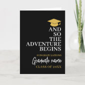 En zo begint het avontuur met het zwart-gouden Afs Kaart (Voorkant)