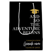 En zo begint het avontuur met het zwart-gouden Afs Medium Cadeauzakje (Achterkant)