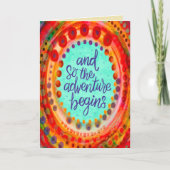 En zo begint het avontuur met inspiratie Aqua Kaart (Voorkant)