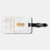 En zo begint het avontuur met marmer bagagelabel (Achterkant horizontaal)