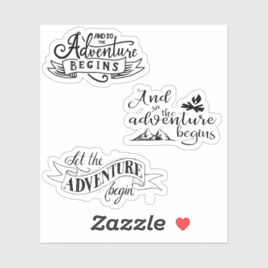 En zo begint het avontuur met Stickers (Vel)