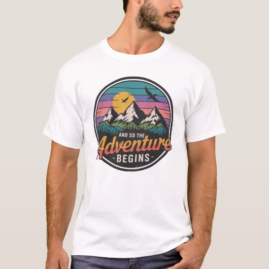 En zo begint het avontuur - Natuur Adventure T-shirt (Voorkant)