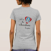 ..en zo begint het avontuur t-shirt (Achterkant)