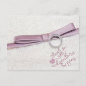 En zo begint het avontuur- Trouwdag Aankondigingskaart (Voorkant)