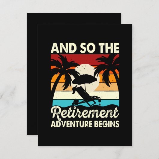 En zo begint het pensioenavontuur informatiekaartje (Voorkant / Achterkant)