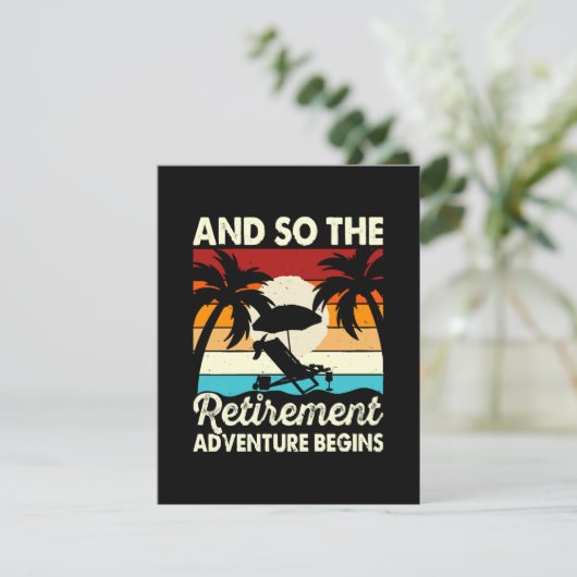 En zo begint het pensioenavontuur informatiekaartje (Staand voorkant)