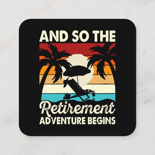 En zo begint het pensioenavontuur vierkante visitekaartje (Achterkant)