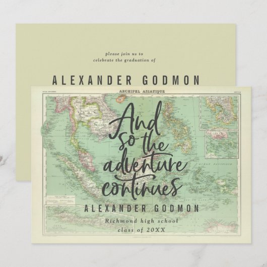 En zo gaat het avontuur door kaart (Voorkant / Achterkant)