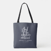 En zo gaat het avontuur verder tote bag (Achterkant)