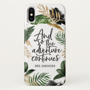En zo gaat het avontuur verder tropisch gebladerte Case-Mate iPhone case