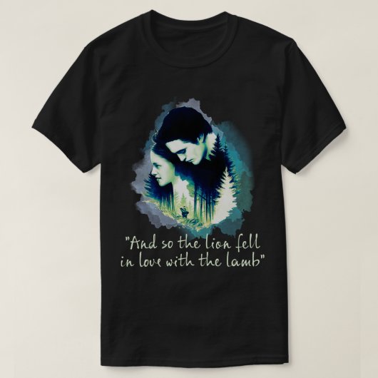 En zo werd de leeuw verliefd op het lam t-shirt (Design voorkant)