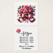  en zuinig vierkante visitekaartjes (Voorkant /achterkant)