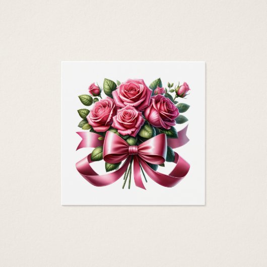  en zuinig vierkante visitekaartjes (Voorkant)