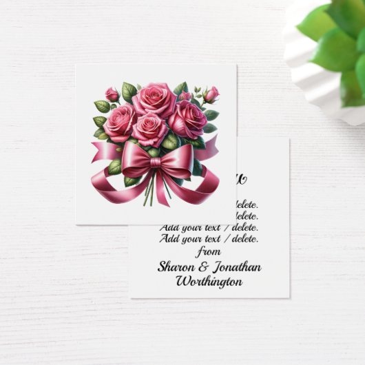  en zuinig vierkante visitekaartjes (Bureau)