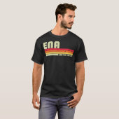 ENA-naam Persoonlijke Retro 80s 90s geboortedatum T-shirt (Voorkant volledig)