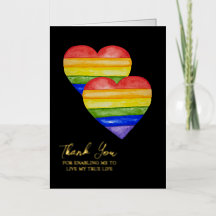 Enabling True Life - Watercolour Foil Love Card 