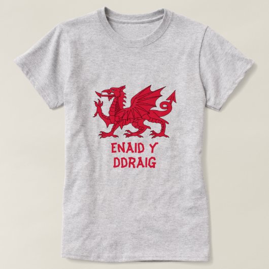 Enaid y Draig is de ziel van de draak T-shirt (Design voorkant)