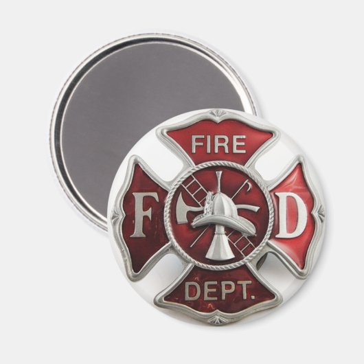 " enamel " - brandwerendheid insignia magneet (Voorkant / Achterkant)