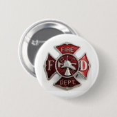 " enamel " - brandwerendheid insignia ronde button 5,7 cm (Voorkant /achterkant)