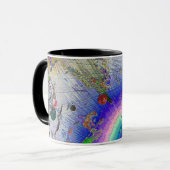 Enamel Sunburst Fun Lijst Mok (Voorkant links)