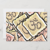 Enamel Tile Om (Aum) Kaart (Achterkant)