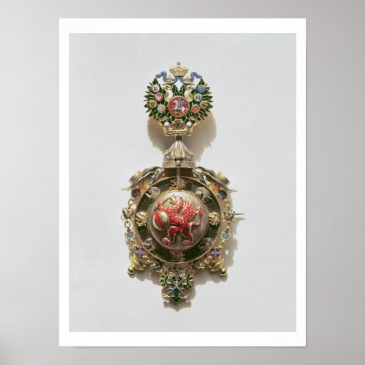 Enameled medallion die het wapen van poster (Voorkant)