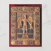 Enameled plaque met afbeelding van de Archangel Mi Briefkaart (Voorkant)