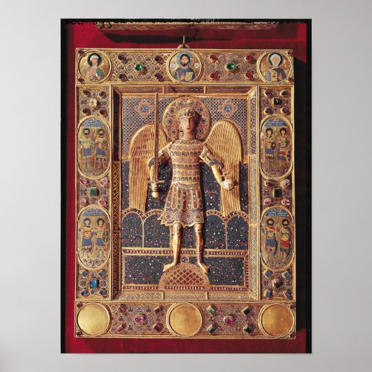 Enameled plaque met afbeelding van de Archangel Mi Poster (Voorkant)