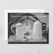 Enamelware Coffee/Tea Pots Po Briefkaart (Voorkant / Achterkant)